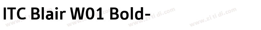 ITC Blair W01 Bold字体转换